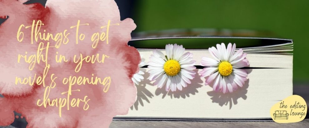 6 things to get right in your novel's opening chapters | The Editing Lounge